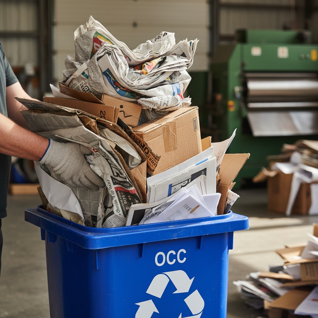 recycling old paper, occ